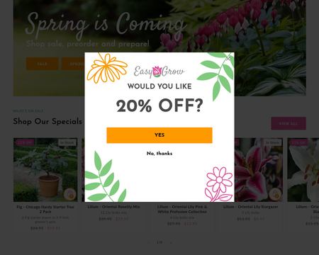 website thubmnail of Easy to grow Bulbs