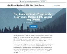 Thumbnail of Ebayphonenumberget1800.wordpress.com