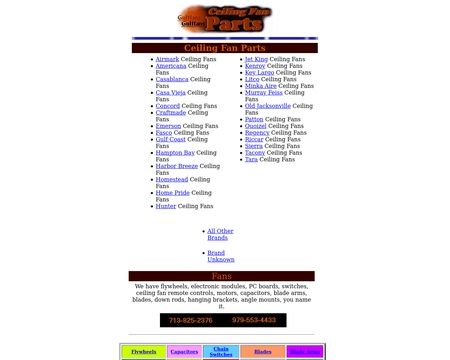 website thubmnail of eCeilingFans