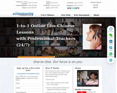 website thubmnail of eChineseLearning