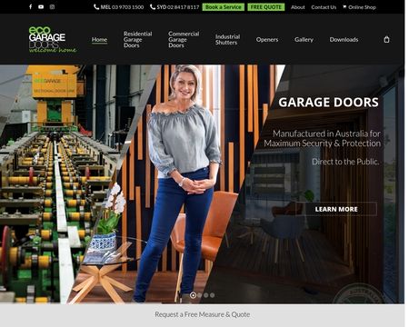 website thubmnail of Eco Garage Doors