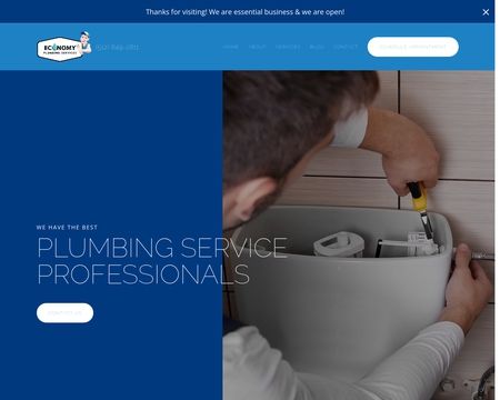 website thubmnail of Economy Plumbing Services