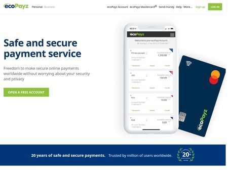 website thubmnail of ecoPayz