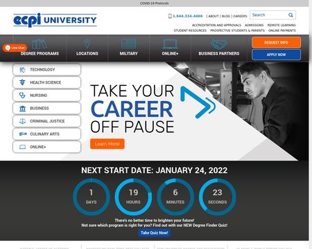 website thubmnail of ECPI University