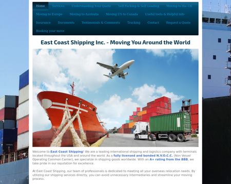 website thubmnail of EC Global Logistics