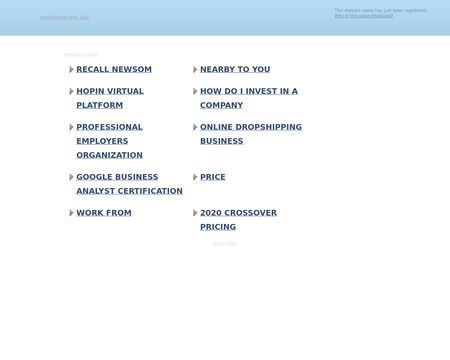 website thubmnail of Ecshow.co.uk