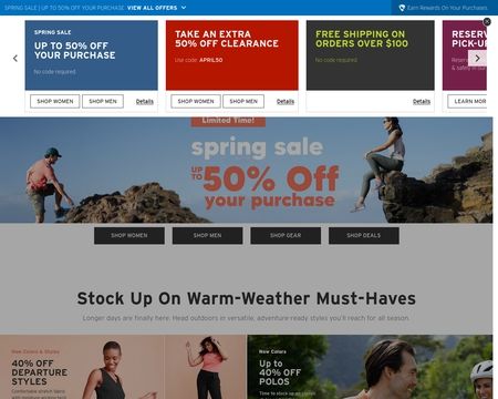 website thubmnail of Eddie Bauer