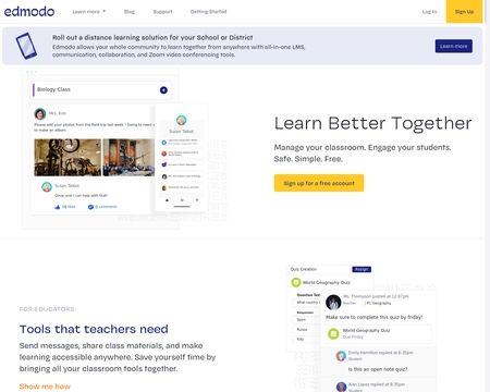 website thubmnail of Edmodo