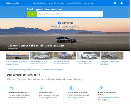 website thubmnail of Edmunds.com