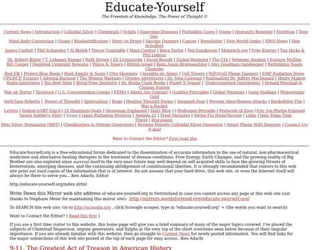 website thubmnail of Educate-Yourself.org