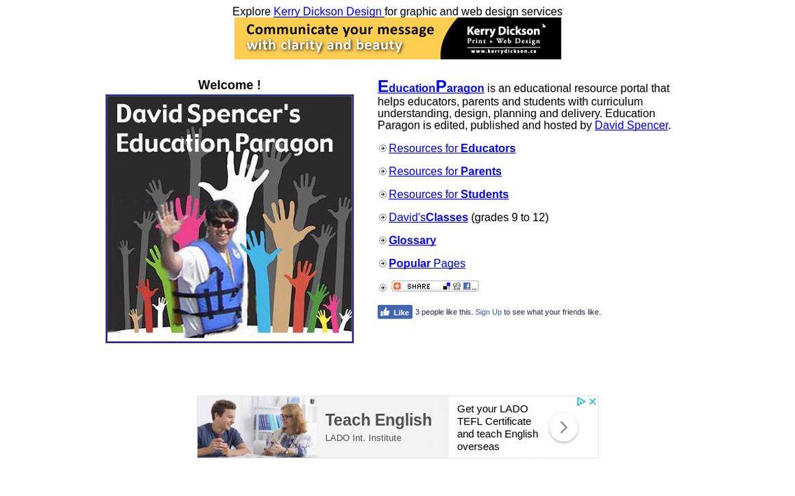website thubmnail of Education.davidspencer.ca