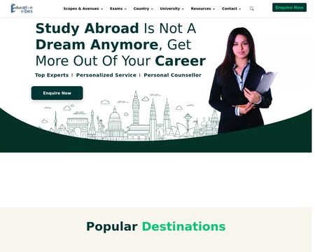 website thubmnail of Educationvibes.in