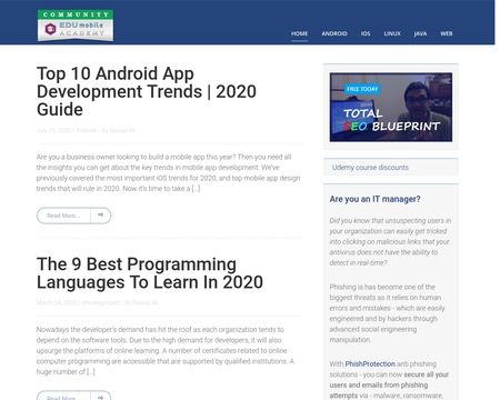 website thubmnail of EDUmobile Academy