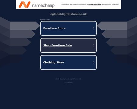 website thubmnail of Eglobaldigitalstore.co.uk