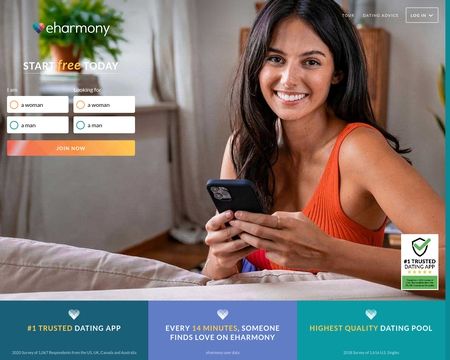 website thubmnail of eHarmony CA