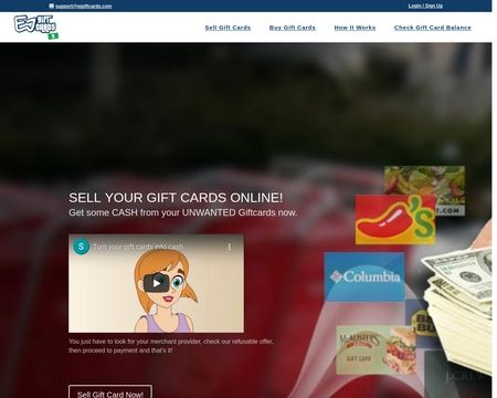 website thubmnail of EJ Gift Cards