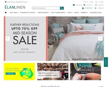 website thubmnail of ElanLinen