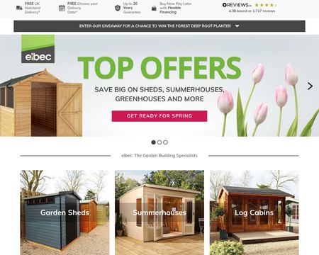 website thubmnail of Elbec Garden Buildings