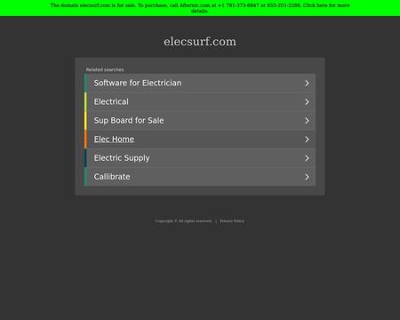 website thubmnail of Elecsurf