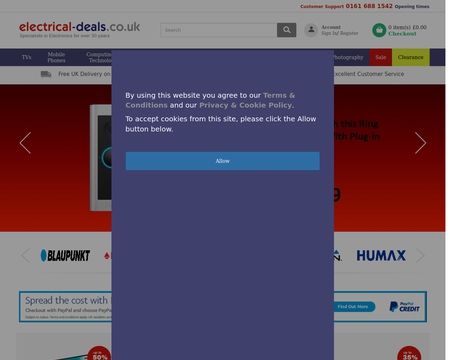 website thubmnail of ElectricalDeals