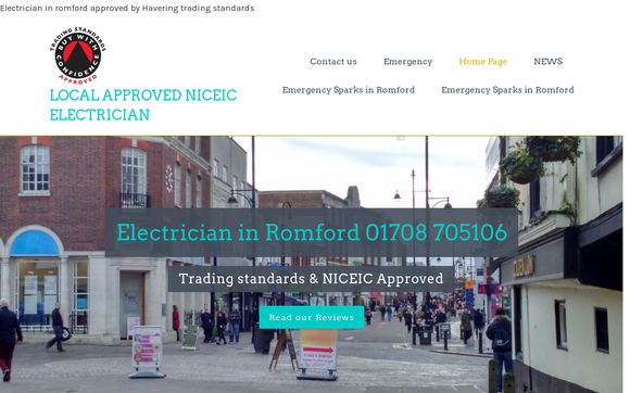Thumbnail of Electriciansinromford.co.uk