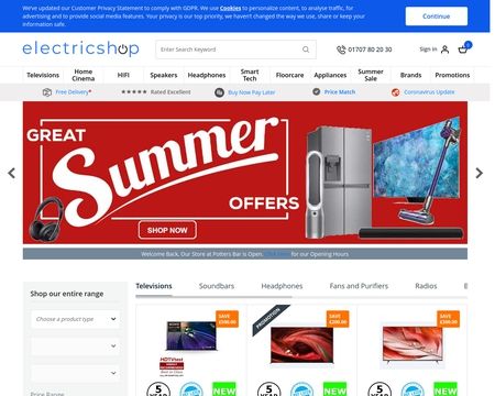 website thubmnail of Electricshop