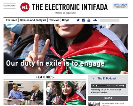 website thubmnail of The Electronic Intifada