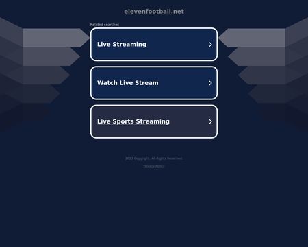 website thubmnail of Elevenfootball.net
