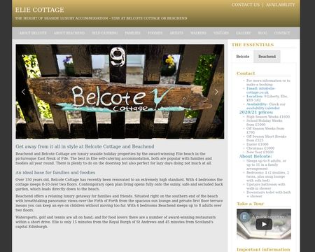 website thubmnail of Elie Cottage