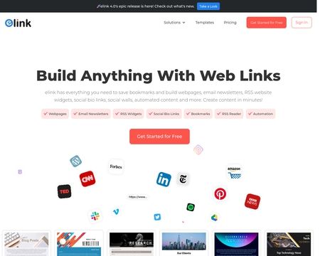 website thubmnail of Elink.io