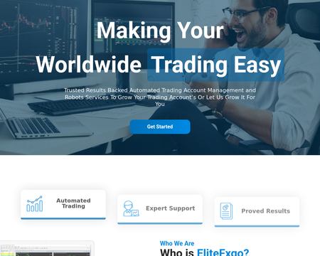 website thubmnail of EliteFX