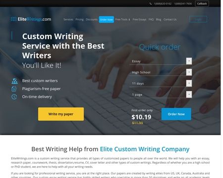 website thubmnail of EliteWritings.com