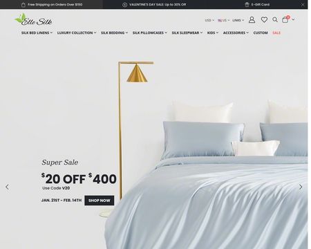 website thubmnail of ElleSilk