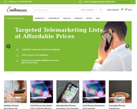 website thubmnail of Emailnphonelist