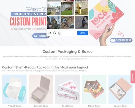 website thubmnail of Emenac Packaging UK