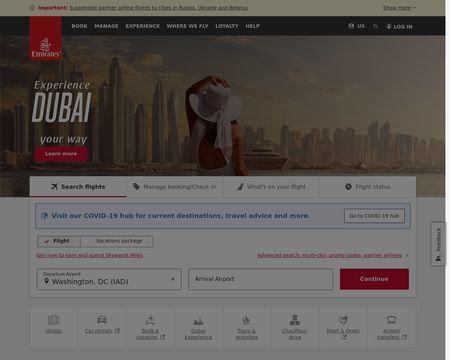 website thubmnail of Emirates