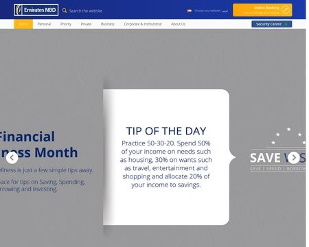 website thubmnail of Emiratesnbd
