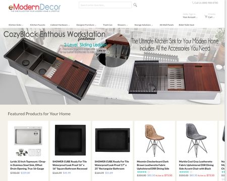 website thubmnail of eModernDecor