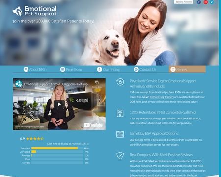 website thubmnail of Emotional Pet Support
