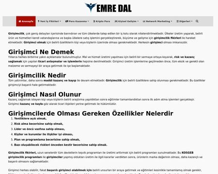 website thubmnail of Emredal.com.tr