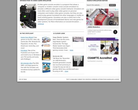 website thubmnail of Emulation Nation