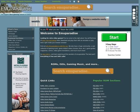 website thubmnail of Emuparadise.org