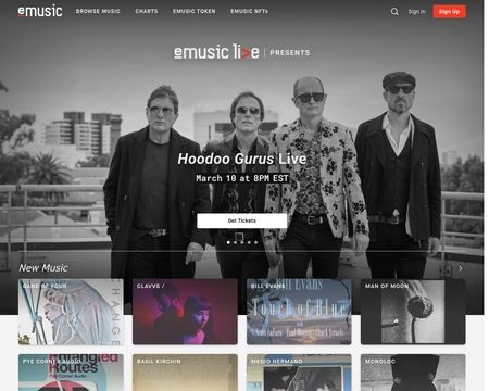website thubmnail of eMusic.com