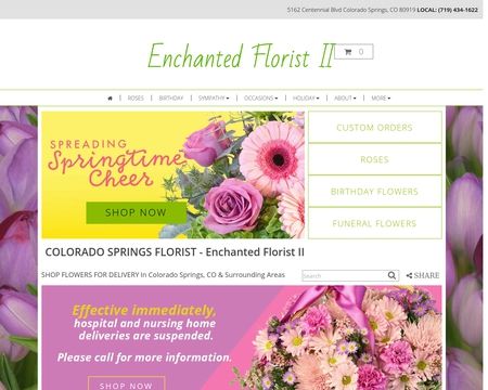 website thubmnail of Enchantedfloristco.net