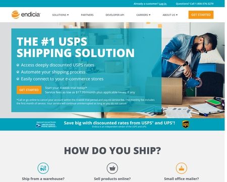 website thubmnail of endicia