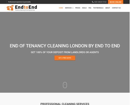 website thubmnail of Endoftennancycleaning.co.uk