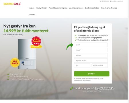 website thubmnail of Energisalg.dk
