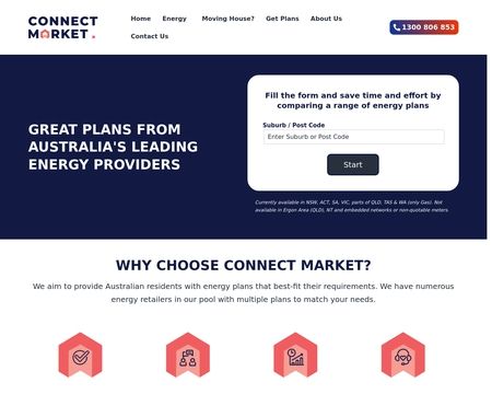 website thubmnail of Energy.connectmarket.com.au