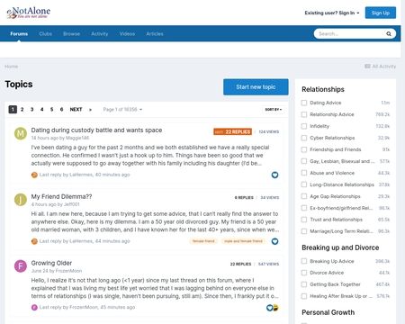 website thubmnail of Not Alone