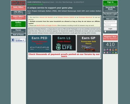 Earn Linden Dollars & Project Entropia Dollars